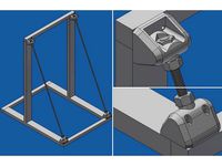 CR-10 Frame Stiffener Brace (5/16" Allthread) USA by RickB