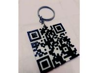 Valentine day QR code keychain by Zeitbomb