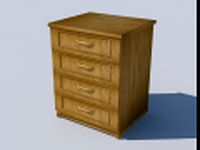 Bedside table 3D Model