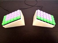 The Wedge - Let's Split tented keyboard case by rsheldiii