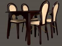 Table And Chair 0002 3D Model
