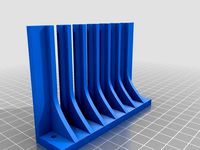 Eurorack Cable Holder (3,5mm jack) - shorter with 6 slots by dreamer