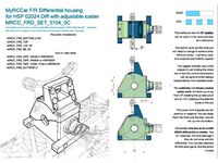 MyRCCar F/R Differential Housing for HSP 02024 Diff. with adjustable caster (OLD) by dlb5