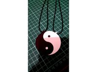 Yin yang magnet necklace by hishamalassedy