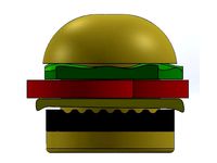 Hamburger Paper Clip Holder by shrutidas