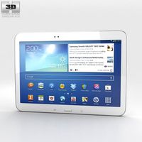 Samsung Galaxy Tab 3 101-inch White 3D Model