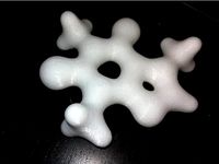 The electronic cloud of a caffeine molecule by xavierandrade