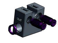 Ultimaker style all plastic sliding block with tensioner by amebcia