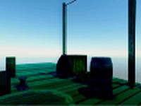 Wooden pier set 3D Model