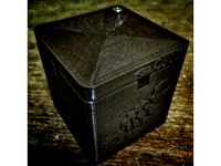 Square Ashtray with lid by azamkl
