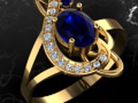 MusicalNote ring Part of garniture 3D Model