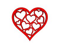 Valentines Heart Drink Coaster by wslab