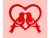 Love Birds in Heart by wslab