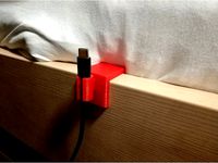Cable Holder for Bed Frames by 13nt37
