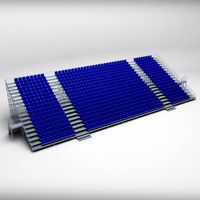 Stadium tribune scaffolding large 3D Model