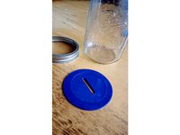 Mason Jar Slotted Lid Insert by Yardboy