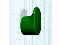 Seb's hook (for doors, walls, no visible screw) by Supernova_6969