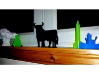 Veterano Bull Replica Hillside Sign by darknrg
