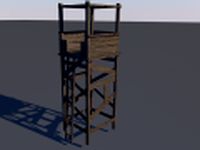 Sniper tower 3D Model