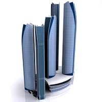 ETIHAD TOWER Low poly 3D Model
