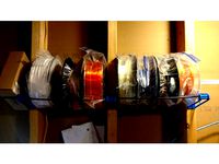 Filament Spool Storage Rack Stud-Mount Rod Holder by jasonemock