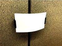 Cubicle wall card clip by MatthewGTaylor