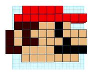 Mario Face 8 Bit by FlyingMushroom4