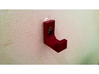 [Customizable] Basic wall mounted hook with screw keyholes by L29Ah