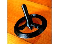 Spinning Top With Screw In Tip by antennatree