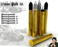 Pak 36 Ammo kit 3D Model