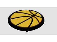 Basketball Pop Socket Cover by JustinSpanier