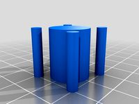 Template holes for SO-239 panel mount connector holes. by loughkb