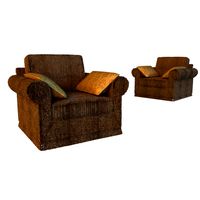 Armchear velor 3D Model