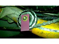 Recumbent bicycle pulley/idler chain guard by L29Ah