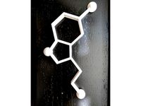 serotonin molecule by Hemisaurus