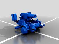 Ork artillery wagon by LegateManius