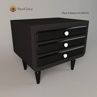 Chest of drawers Sige Gold 3D Model