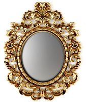 Baroque oval frame 3D Model