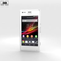 Sony Xperia M White 3D Model