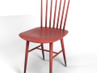 Tucker chair red 3D Model