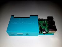 Raspberry Pi 3 Model B sliding support plate and case by Rural-Geek