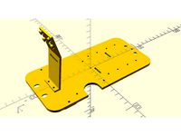 DIYRoboCar inverted donkeycar mounting plate by DOugL