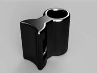 Wanhao D6 Printhead Cable management Zip-tie Clip by PapaGolfDesigns