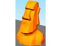 Lowest Poly Moai Statue by shfqrkhn