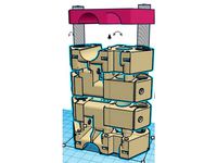 Hypercube evolution extra wide rod 10XY carriage 75mm edge to edge by warham