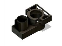 Suction nose for CNC Stepcraft (to connect a vacuum cleaner) by AlphonseZeratul