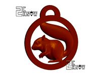 Squirrel Keychain by 2c2know