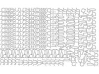 Movable Alphabet montessori cursive medium narrow for laser cutting by atamblay