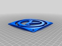 Half-Life Lambda 140mm Fan Grill by DarthxRinzler