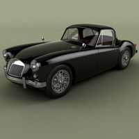 MG MGA Coupe 3D Model
